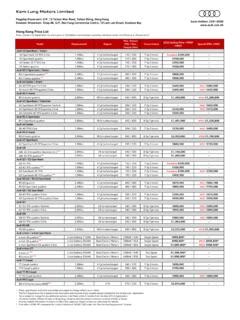 audi hk price list